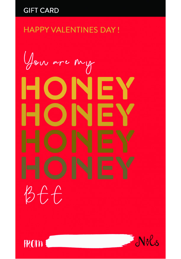 YOU ARE MY HONEY BEE GIFT CARD